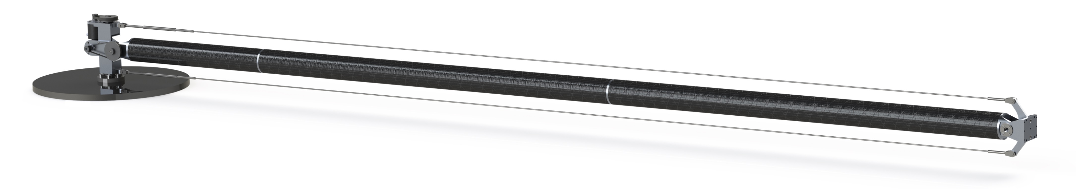 CAD rendering of the boom